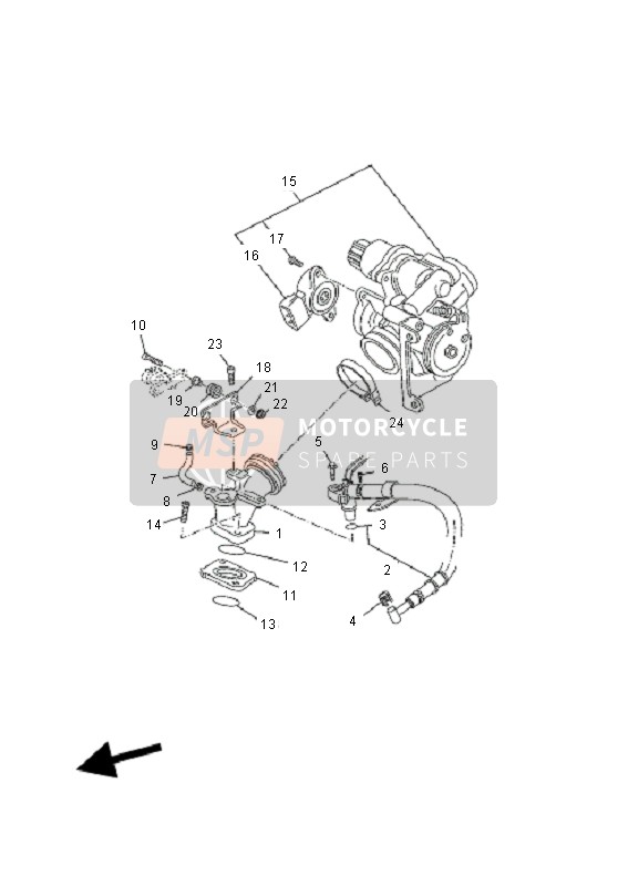 Yamaha VP125 X-CITY 2011 Assunzione 2 per un 2011 Yamaha VP125 X-CITY